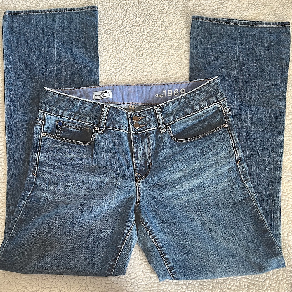 GAP 1969 Perfect Boot Jeans, Sz 29/8a, EUC